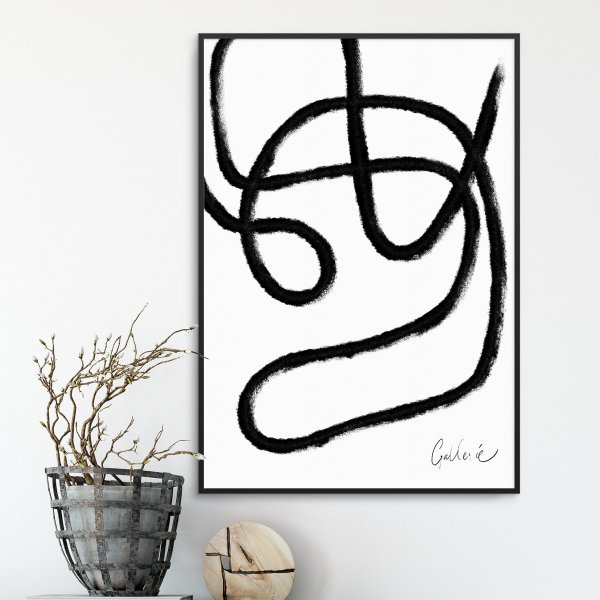 Plakat w ramie - ABSTRACT PAINTING